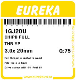 1GJ20 - Chipboard Screw -1GJ20_Label_T